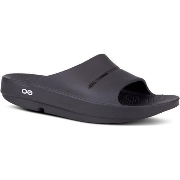 Slide, Black - Men’s Size 11, Women’s Size 13 - Lightweight Recovery Footwear - Picture 1 of 7